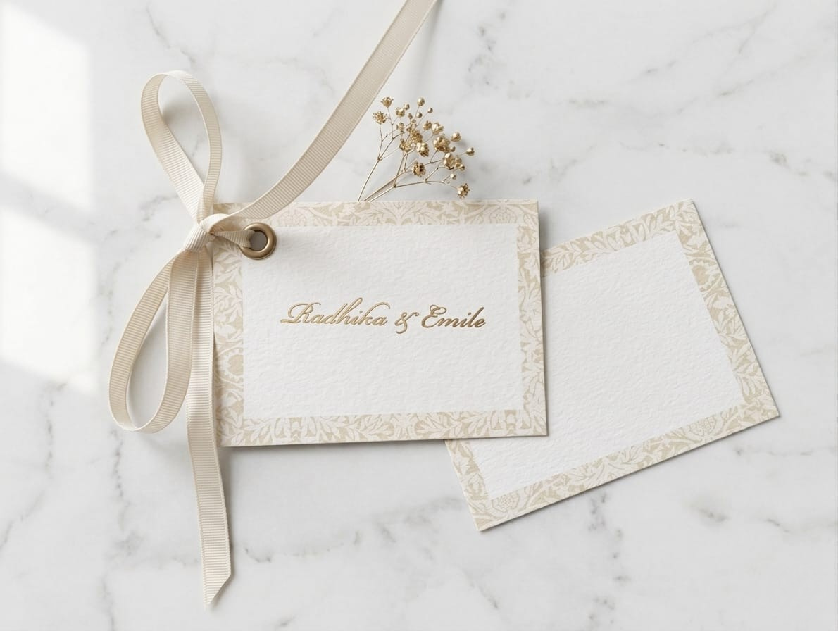 Beige nouveau Flat Tag
