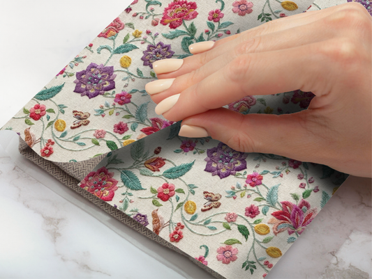 Floral Thread Wrapping Paper
