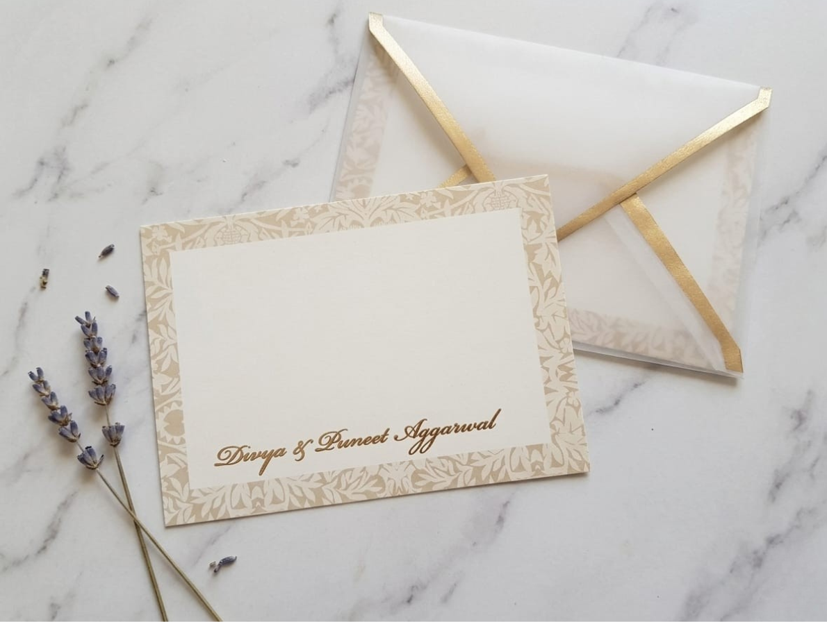 Bird beige nouveau Notecard