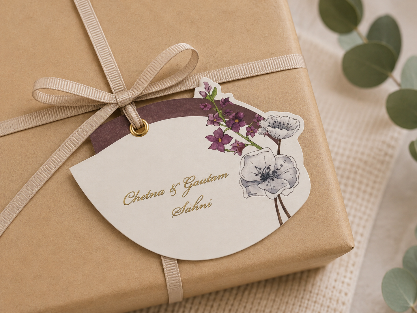 Lavender Bloom Flat Tag