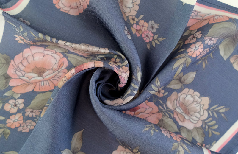 English Floral Pocket Square